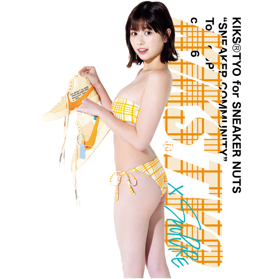 KIKS TYO x Yuzuha Saeki x Weekly Playboy "BLAZER MID THE 10 "OFF-WHITE" Tee